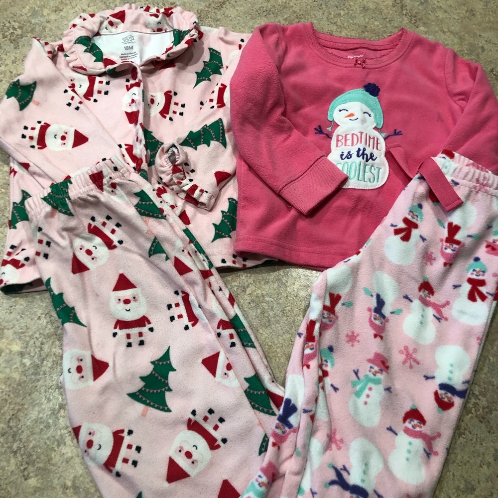 18M winter pajama sets